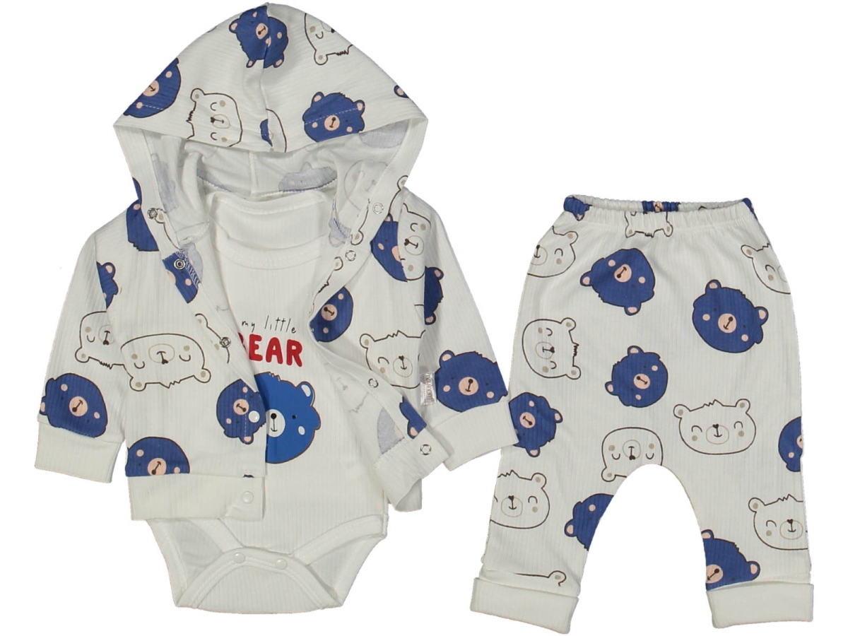 UNISEX 3/9 AY YENİ AYICIK 3&#039;LÜ TAKIM 