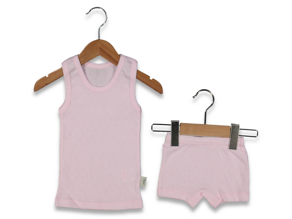 UNISEX 4/6 YAŞ JAKARLI BOXER ATLET