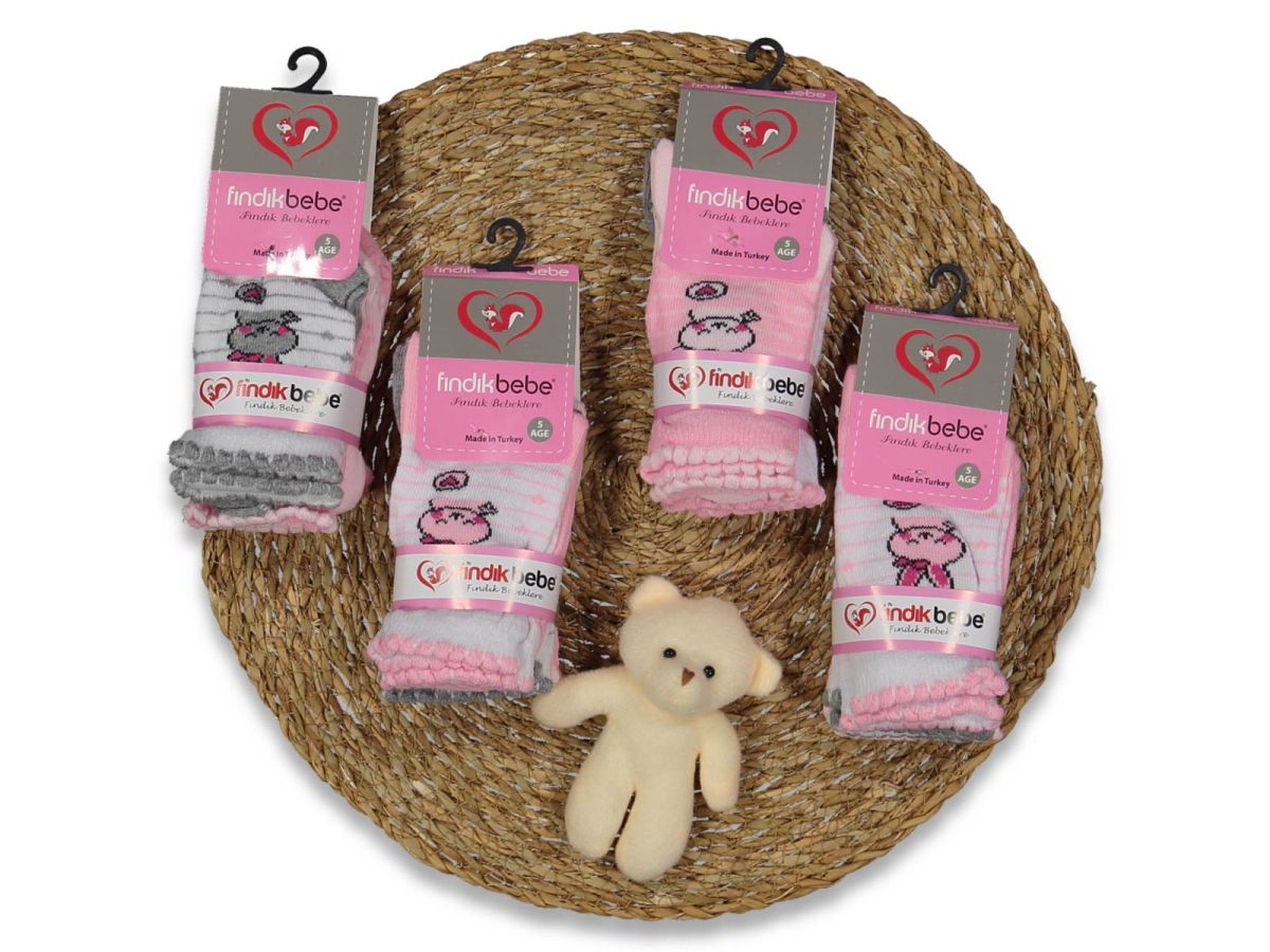 UNISEX 5/11 YAŞ 12'Lİ KARIŞIK DESEN ÇORAP