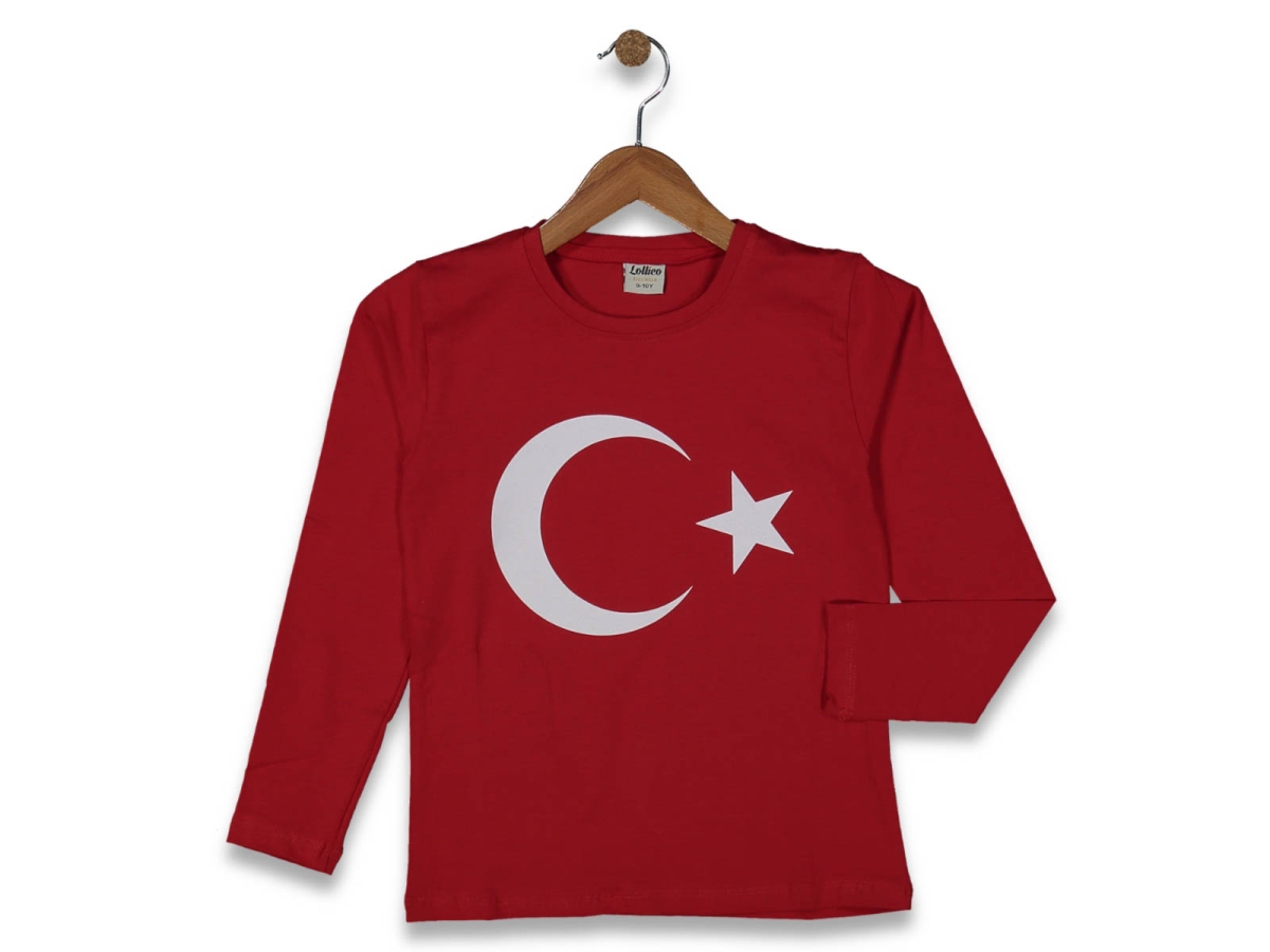 UNISEX 5/8 YAŞ AY YILDIZ UZUN KOL BADİ