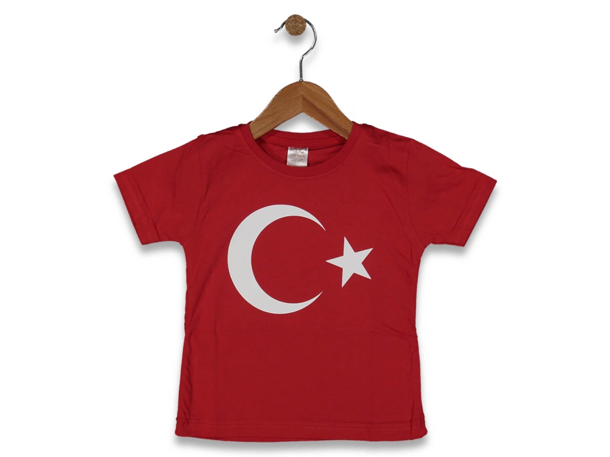 UNISEX 5/8 YAŞ AYYILDIZ BASKILI TİŞÖRT