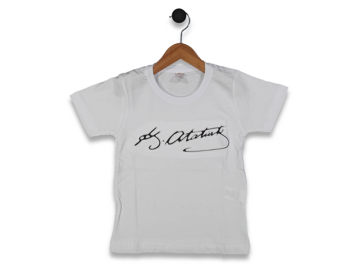 UNISEX 5/8 YAŞ İMZA BASKILI TİŞÖRT