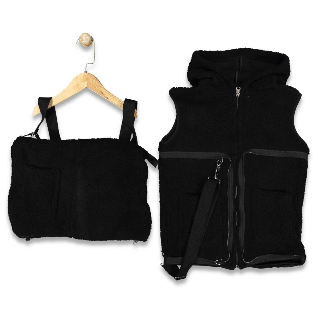 UNISEX 6/10 YAŞ LEOPAR DESENLİ YELEK ÇANTA