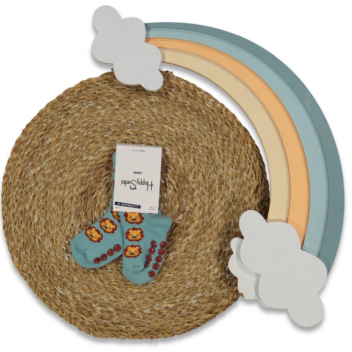 UNISEX 6/12 AY DESENLİ BEBE ÇORAP