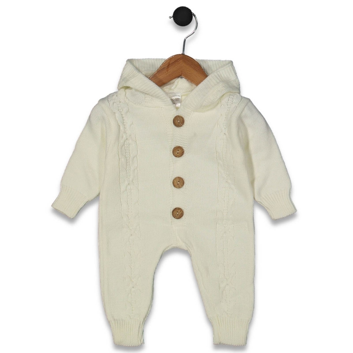 UNISEX 6/12 AY TRİKO SAÇ ÖRGÜLÜ TULUM