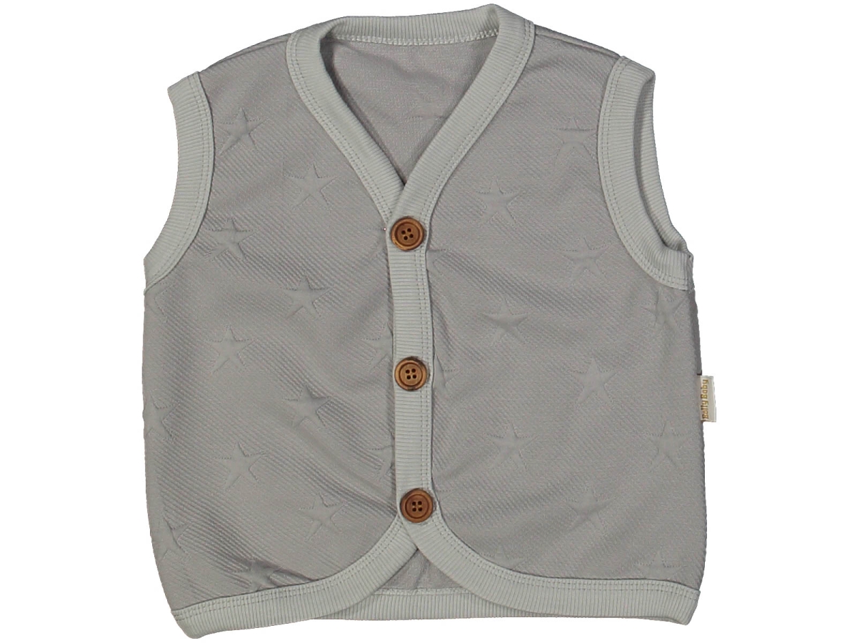 UNISEX 6/18 AY YILDIZ KAPİTONE BEBEK YELEK