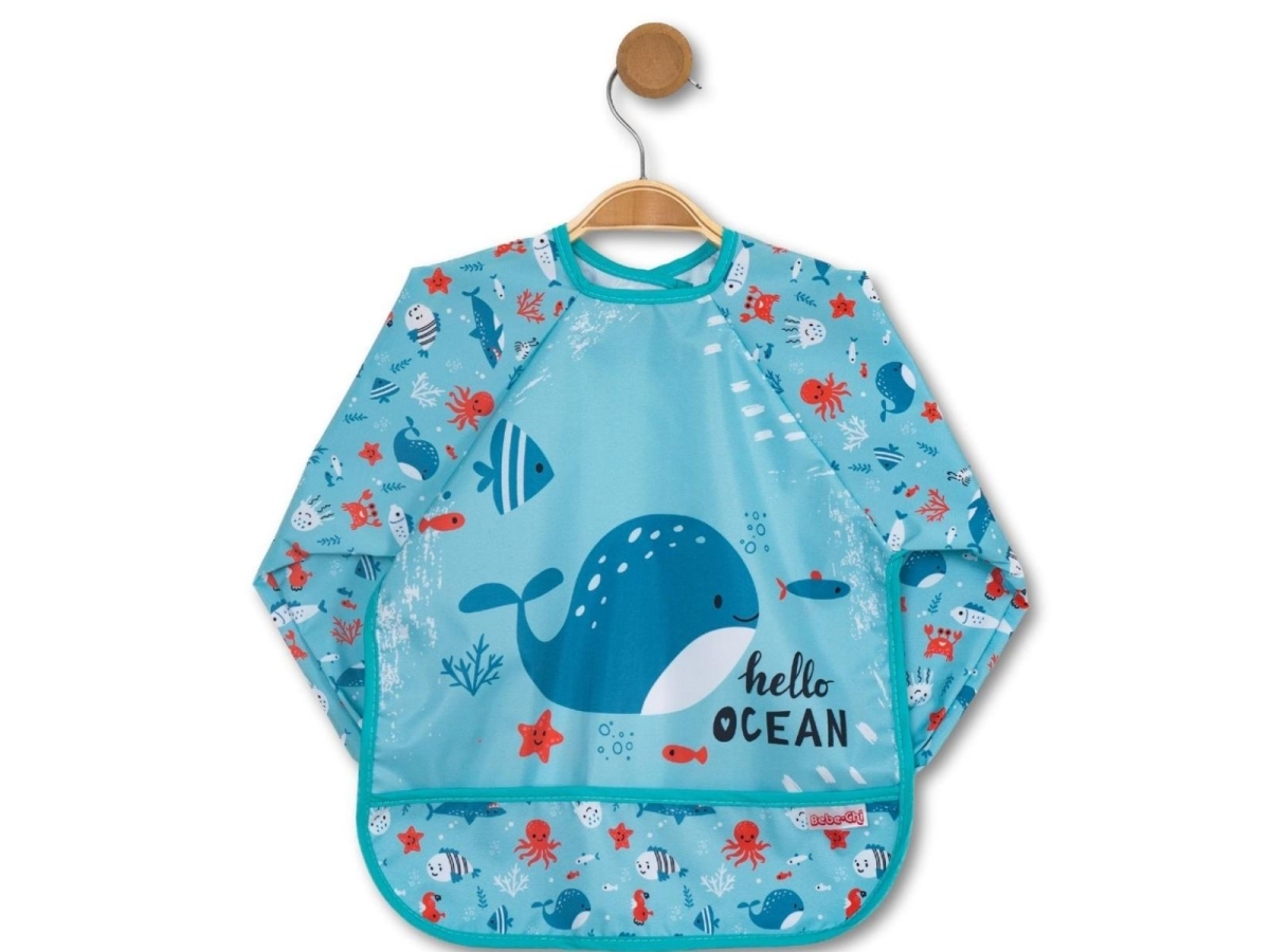 UNISEX 6/24 AY BALİNA DESEN KOLLU ÖNLÜK