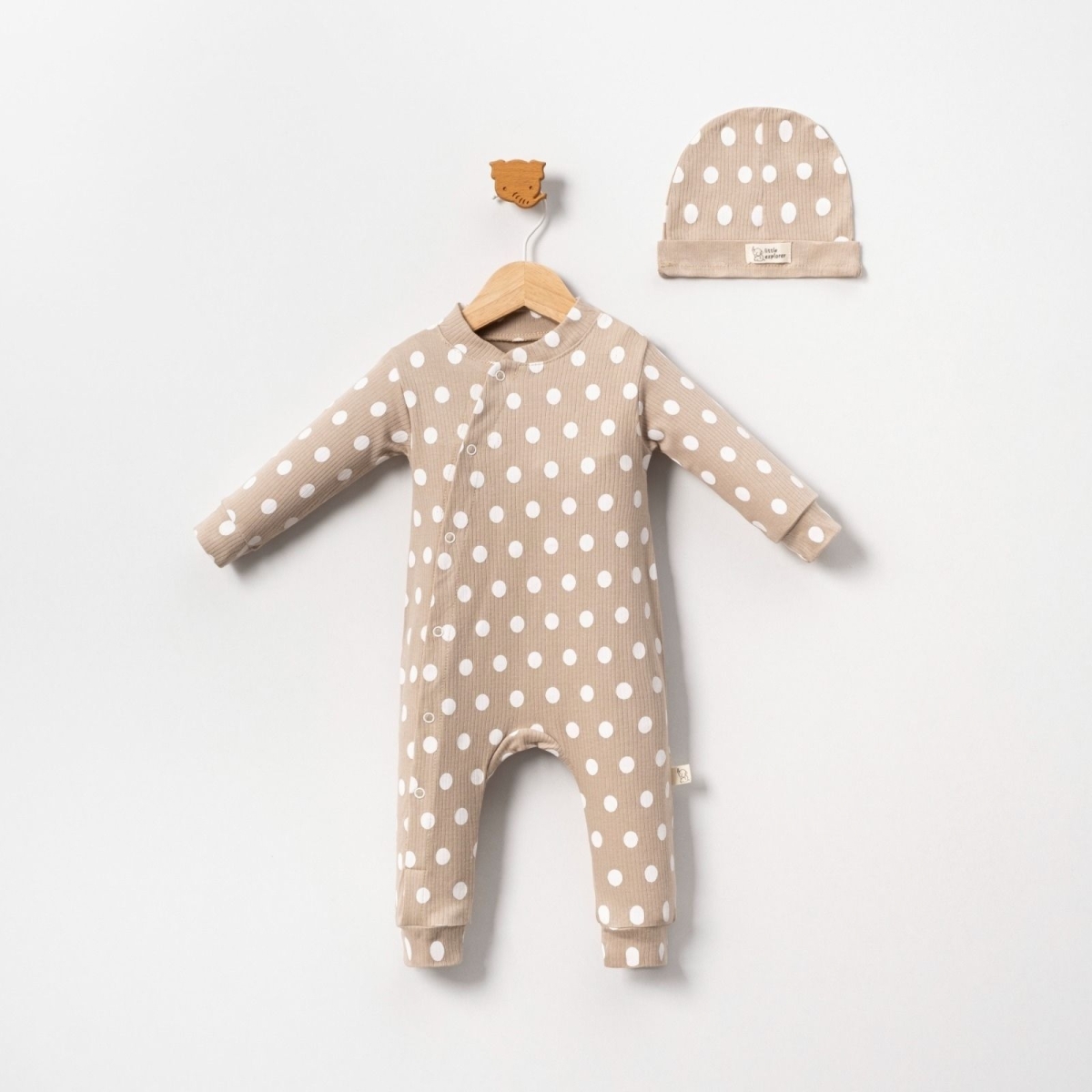 UNISEX 9/24 AY PUANLI PAÇALI 2’Lİ TULUM SETİ