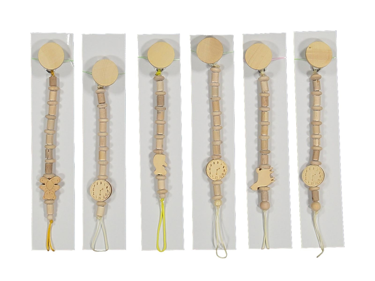 UNISEX NATUREL AHŞAP EMZİK ASKISI