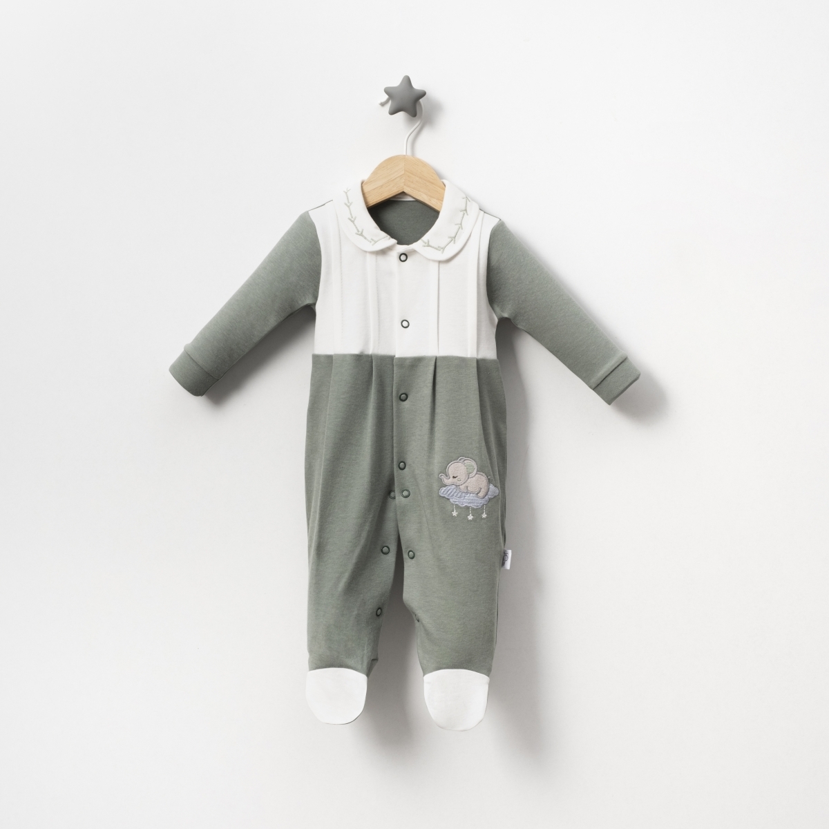 UYUYAN FİL NAKIŞLI ERKEK TULUM