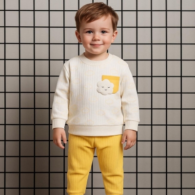 ANILÇO BEBE 055-ERKEK 6/12 AY BULUTLU 2 Lİ TAKIM