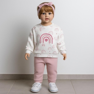 ANILÇO BEBE 063-KIZ 6/12 AY GÖKKUŞAĞI 2 Lİ TAKIM