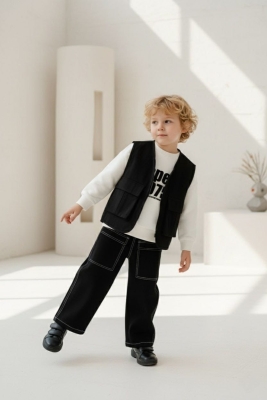 AVCI YELEK-PANTOLON 3'LÜ GABARDİN TAKIM