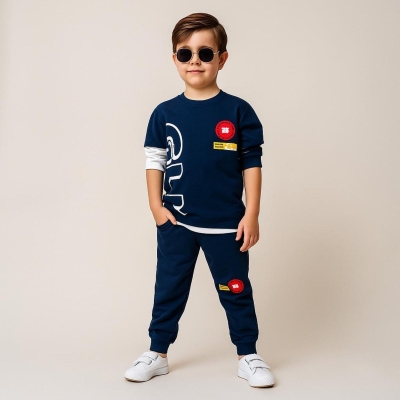 BABY GO 3553-ERKEK 3/6 YAŞ GLK BASKILI TAKIM