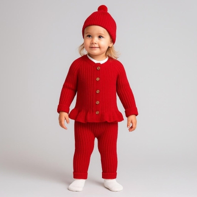 BABY MY 4127-KIZ 3/12 AY 5 DÜĞMELİ TRİKO 4’LÜ SET