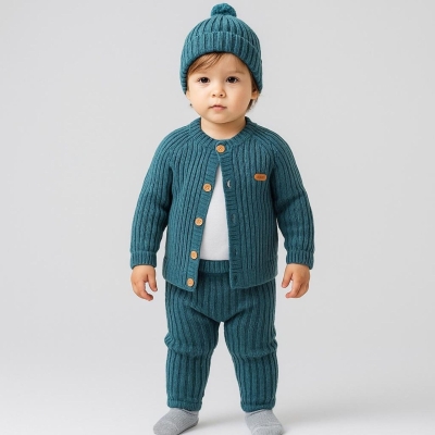 BABY MY 4131-ERKEK 3/12 AY TRİKO 4’LÜ SET