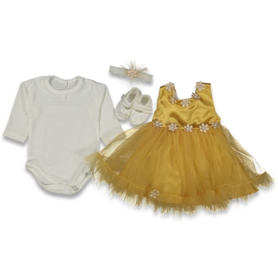 BABYSHAHKİDS 1118-KIZ 6/6 AY CLASSIC KIZ MEVLÜT TAKIMI