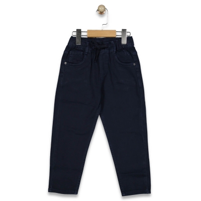 BAYHAS L13743-ERKEK 11/15 YAŞ KETEN BEL İP BAĞLAMALI PANTALON