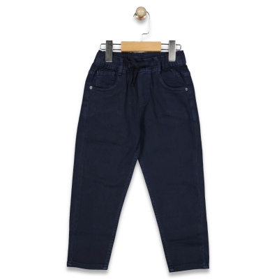 BAYHAS M13743-ERKEK 6/10 YAŞ KETEN BEL İP BAĞLAMALI PANTALON