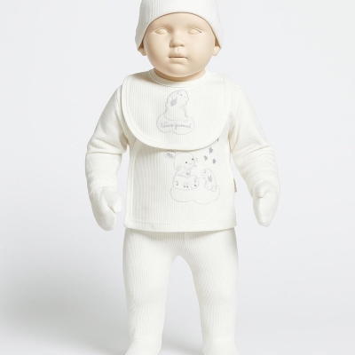 BEBİTOF 20227-UNISEX 1/3 AY SEVİMLİ BULUT TAVŞAN 5 Lİ ZIBIN TAKIMI