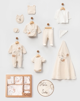 BELEMİR - 7075/ Organik 10&#039;lu Hastane Çıkış Seti