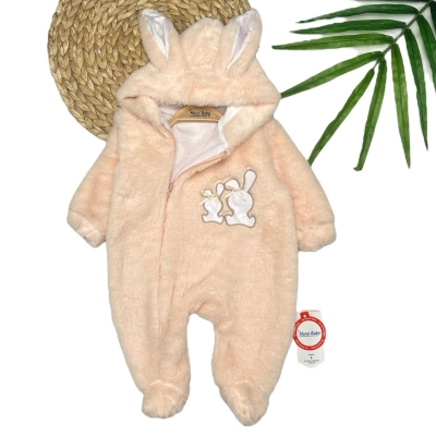 KIZ 3/12 AY TAVŞAN KULAKLI PELUŞ TULUM
