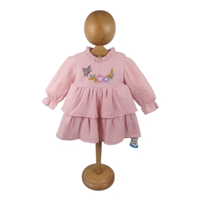 BabyMilk Müslin Yakası Fırfırlı Elbise