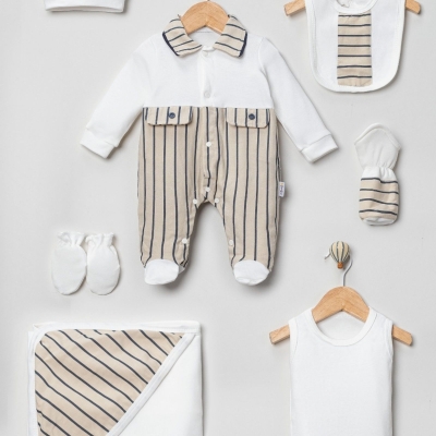 ERKEK 1/1 AY KETEN ÇİZGİLİ 7 Lİ SET