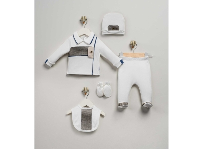 ERKEK 1/3 AY DOKUMA GARNİLİ 5 Lİ ZIBIN SET