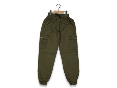 ERKEK 13/16 YAŞ KARGO CEP PAÇA LASTİKLİ RENKLİ PAN