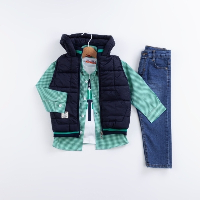 ERKEK 1/4 YAŞ CAN DO IT! BASKILI 4 LÜ TAKIM