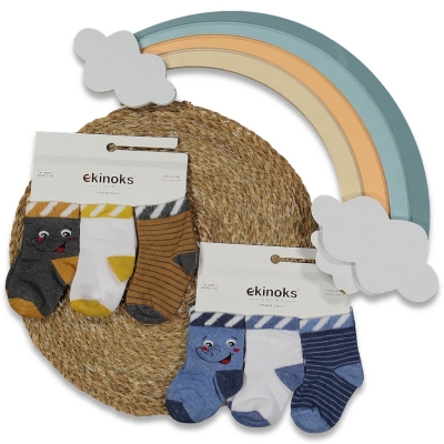 ERKEK 18/18 AY 12&#039;Lİ PHİL ERKEK BEBE MEVSİMLİK SOK