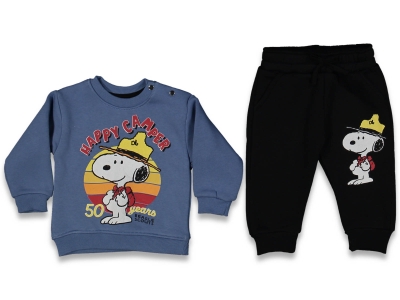 ERKEK 24 AY/24 AY AY SNOOPY BASKILI ÜÇ İP TK
