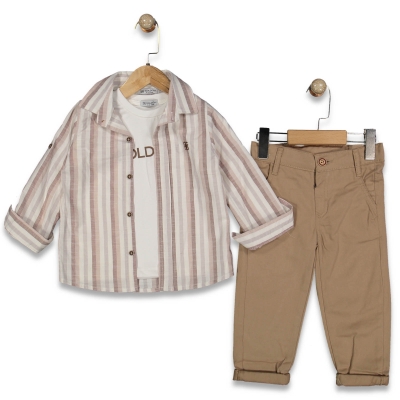 ERKEK 2/5 YAŞ 3 LÜ GÖMLEKLİ TAKIM