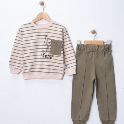 ERKEK 2/5 YAŞ CEP DETAYLI BASKILI ERKEK TAKIM