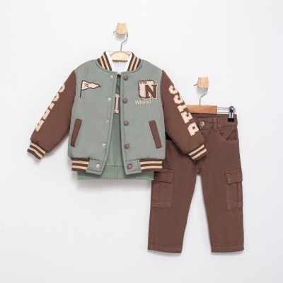 ERKEK 2/5 YAŞ ELYAFLI ERKEK MONT 4’LÜ TAKIM