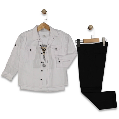 ERKEK 2/5 YAŞ GÖMLEKLİ ÜÇLÜ TAKIM