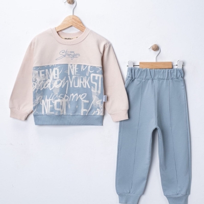 ERKEK 2/5 YAŞ NEW YORK BASKILI ERKEK TAKIM