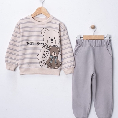 ERKEK 2/5 YAŞ TEDYY BEARS BASKILI TAKIM