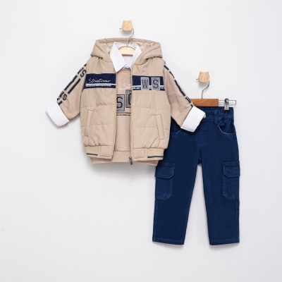 ERKEK 2/5 YAŞ WSON ELYAFLI YELEK TAKIM 4&#039;LÜ