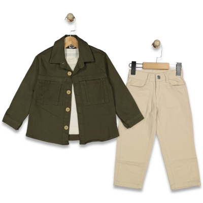 ERKEK 3/12 YAŞ BY 3LÜ GABARDİN TAKIM 3/12