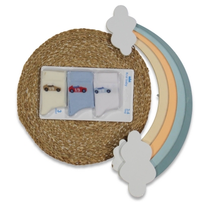 ERKEK 3/4 YAŞ KARIŞIK DESEN PCV ÇORAP