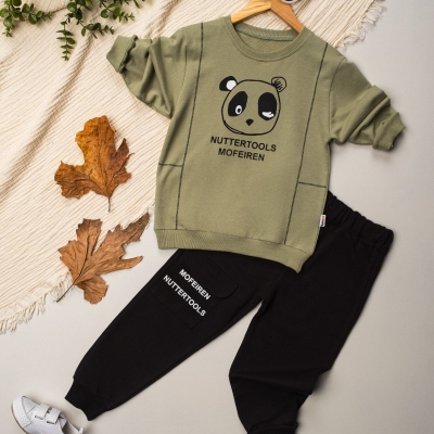 ERKEK 3/6 YAŞ PANDA İKİLİ TAKIM