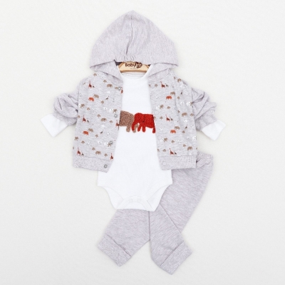 ERKEK 3/9 AY FİLLİ 3LÜ KAPŞONLU TAKIM