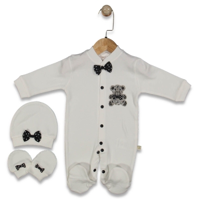 ERKEK 3/9 AY RENKLİ TAŞLI AYI TULUM SETİ