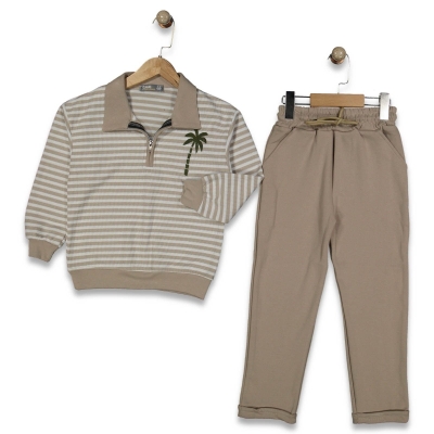 ERKEK 5/12 YAŞ ÇİZGİLİ PALMİYE TAKIM