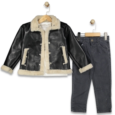 ERKEK 5/8 YAŞ 5-8 YAŞ DERİ TAKIM