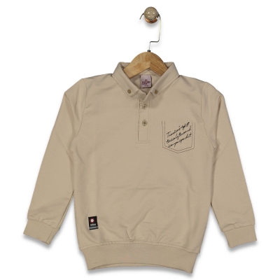 ERKEK 5/8 YAŞ CEP NAKIŞLI SWEAT