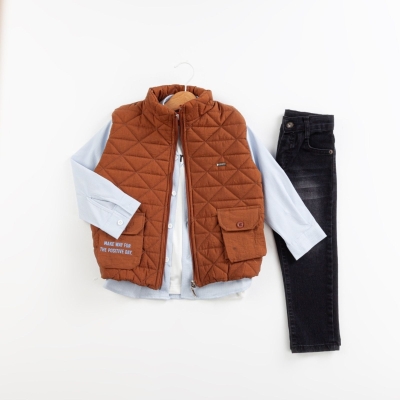 ERKEK 5/8 YAŞ KAPİTONE YELEKLİ MAKE WAY FOR 4 LÜ T