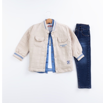 ERKEK 5/8 YAŞ LIFE IS MEANT NAKIŞLI 4 LÜ TAKIM